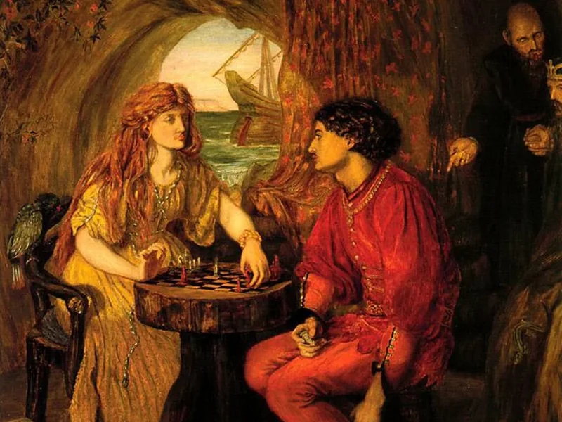 1843-Lucy Madox Brown - Ferdinando e Miranda giocano a scacchi